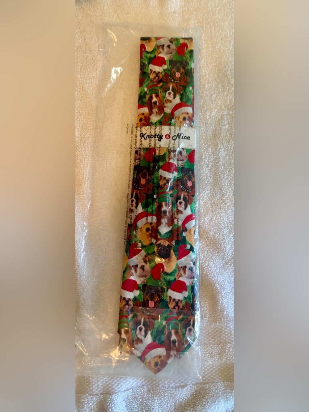 Knotty & Nice Christmas Dogs Holiday Necktie – New in Package